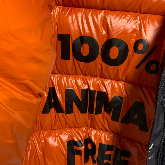 NWOT SAVE THE DUCK Isla Shiny Black Ultra Light Puffer Jacket Size 2X - Picture 8 of 16